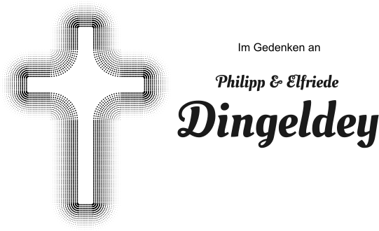 Kreuz mit Schriftzug